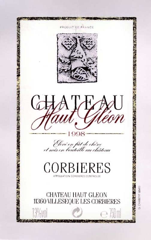 Corbieres-Ch Haut Gleon 1988.jpg